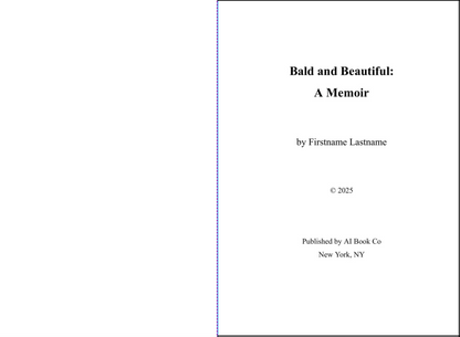 Bald and Beautiful: A Memoir (Personalized Hardcover)