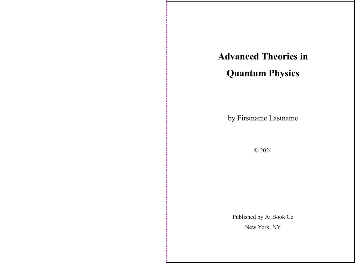 Advanced Theories in Quantum Physics (Personalizable Hardcover)